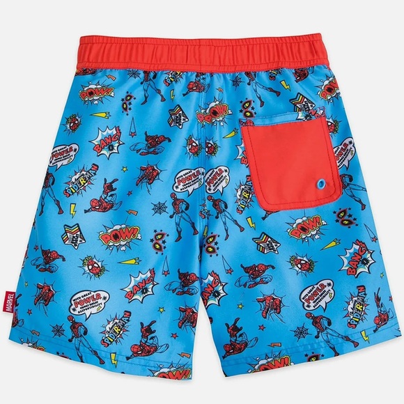 DISNEY MARVEL KID BOY YOUTH SPIDER-MAN SWIMMING SWIM TRUNKS - (RUNS SMALL) - Picture 10 of 10